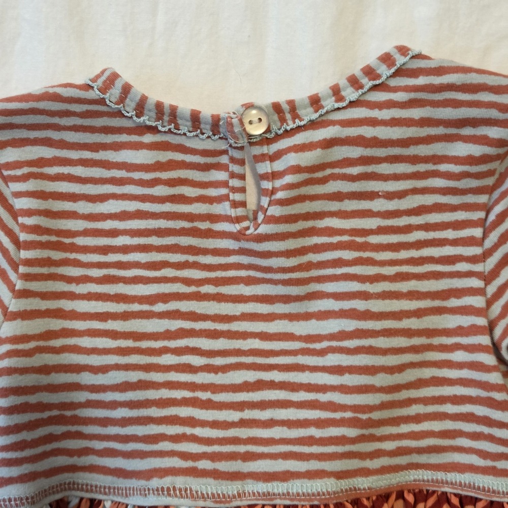 Bonnie Jean Toddler Girls Floral Red Peach Blue Dress‎ 3T - Picture 6 of 8